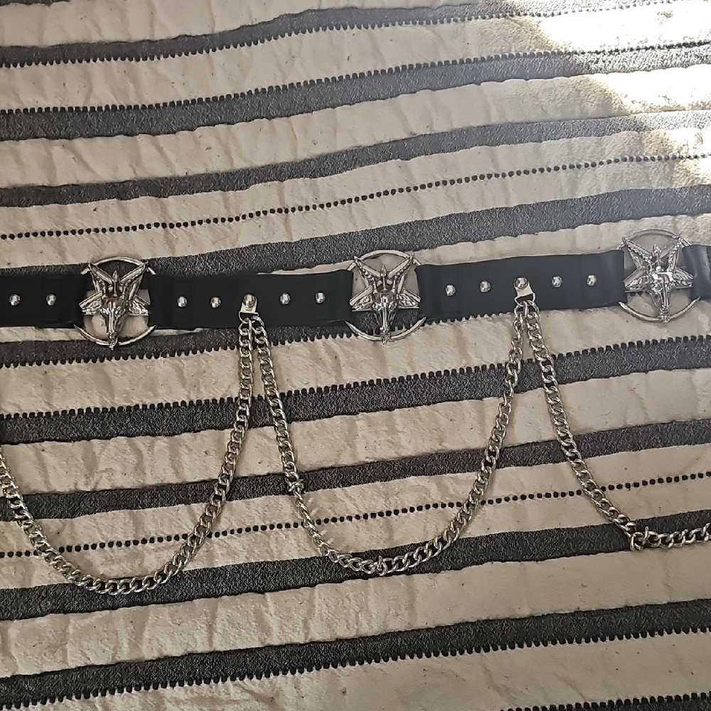 Killstar Waist Belt With Chains